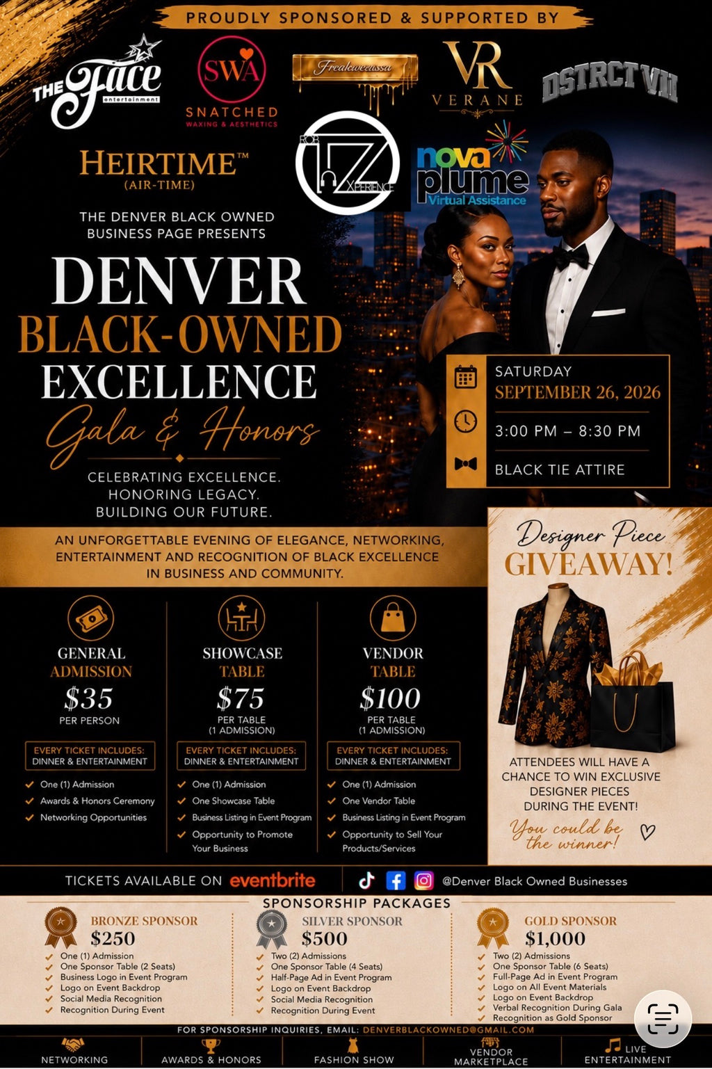 Denver Black Owned Excellence Gala and Honors