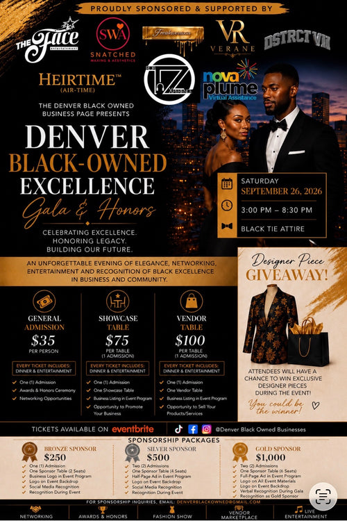 Denver Black Owned Excellence Gala and Honors